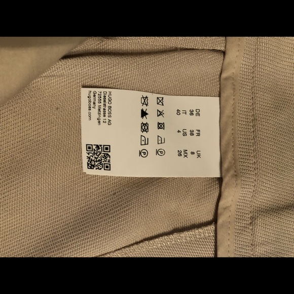 Cream Hugo Boss pleated front pant - Picture 7 of 9